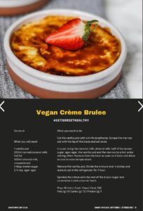 Vegan creme brule